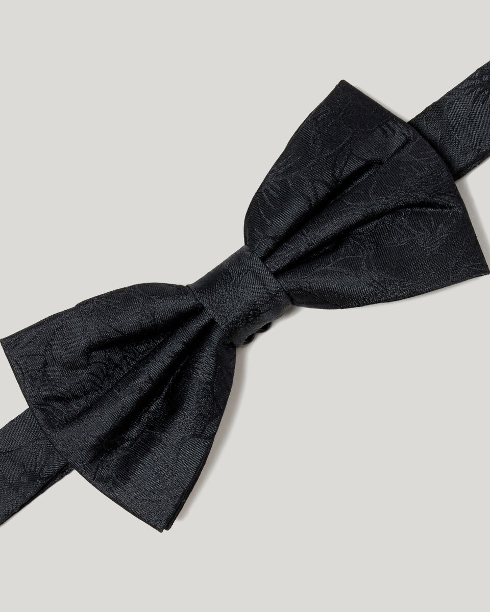 Goodwin Floral Bow Tie, Black, hi-res